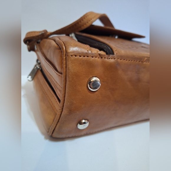 Vintage Tooled Leather Purse Grants Natural - Picture 11 of 16